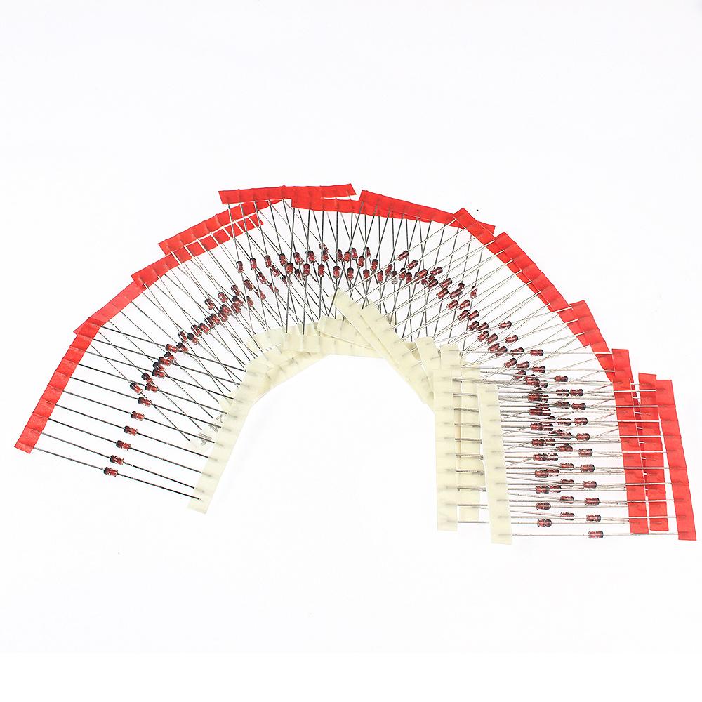 140PCS 3.3V~24V 1W Zener Diode Kit Electronic Components Diy Assorted Set 3.3V 10V 3.9V 12V 4.7V 15V 5.1V 16V 5.6V 18V 6.2V 20V
