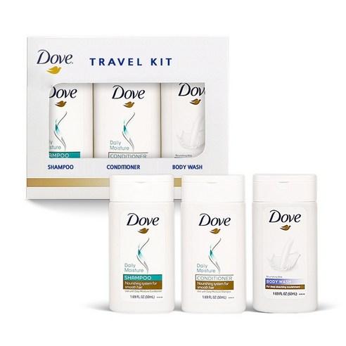 DOVE Travel Size 3-Piece Set (Shampoo, Body Wash, Conditioner)