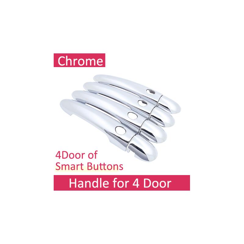 Pentru Renault Scenic II 2003 ~ 2009 2005 2007 Autocolante de stil Decorare ABS cromat Capac mâner ușii vopsea Refit Car
