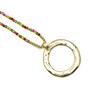 Luxenter Necklace with Pink Crystal 18k Gold Finish - Miota