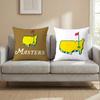 Masters Golf Printing Cushion Cover Multi-Scene Pillow Cover for Home & Car - Reversible, Soft & Durable for Daily Use