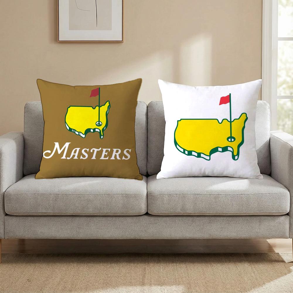 Masters Golf Printing Cushion Cover Multi-Scene Pillow Cover for Home & Car - Reversible, Soft & Durable for Daily Use