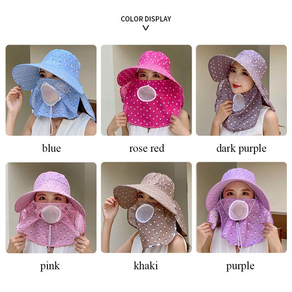 Protecție solară cu bor larg pentru față și gât, protecție solară de vară, pentru agrement, pentru femei