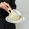 Ins Simple Small Fresh Coffee Cup Butterfly Suit High End Sense Home Afternoon Tea Latte Cup for Girls Souvenirs