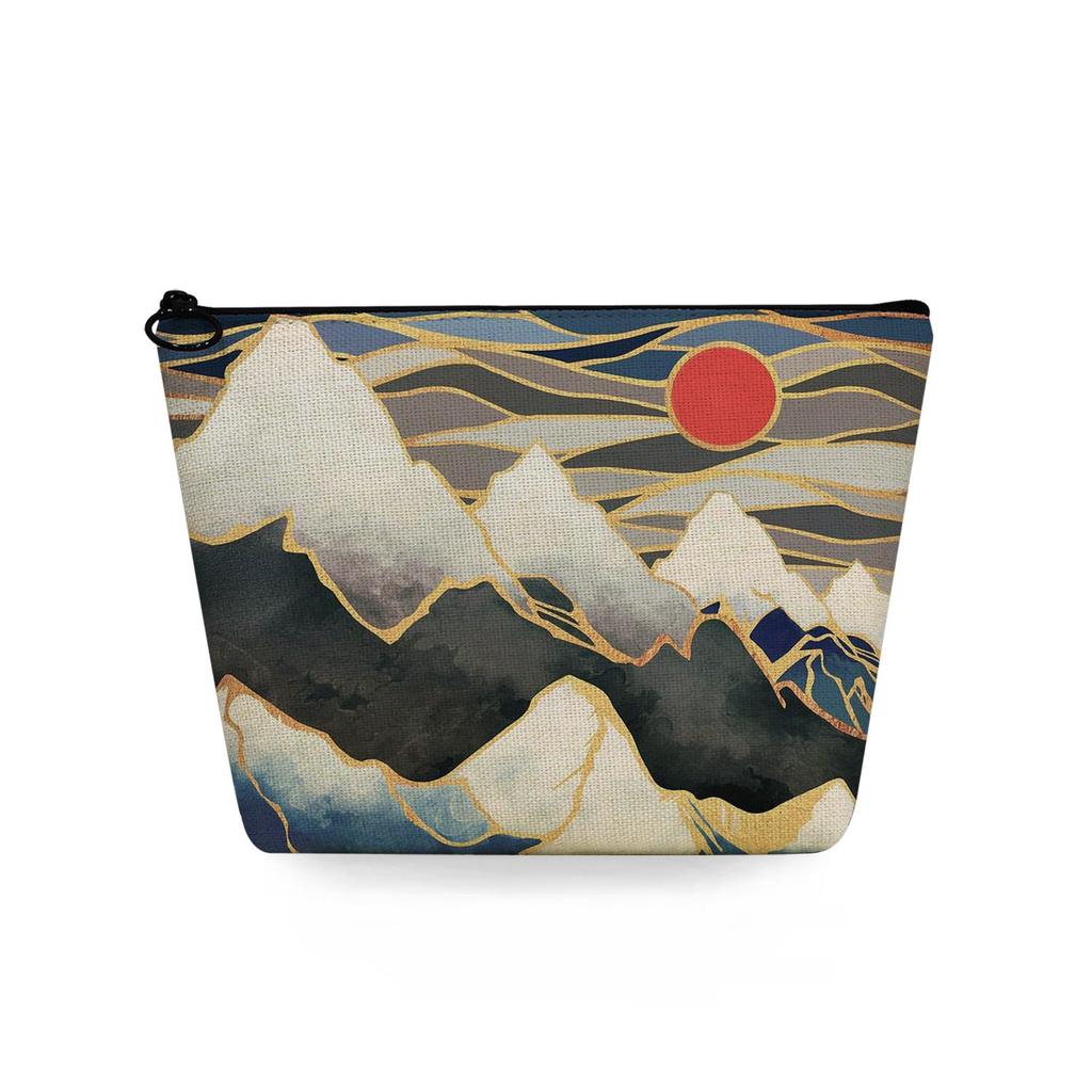 Women Landscape painting Print Cosmetic Bag Toiletries Organize Travel Storage Case 6753