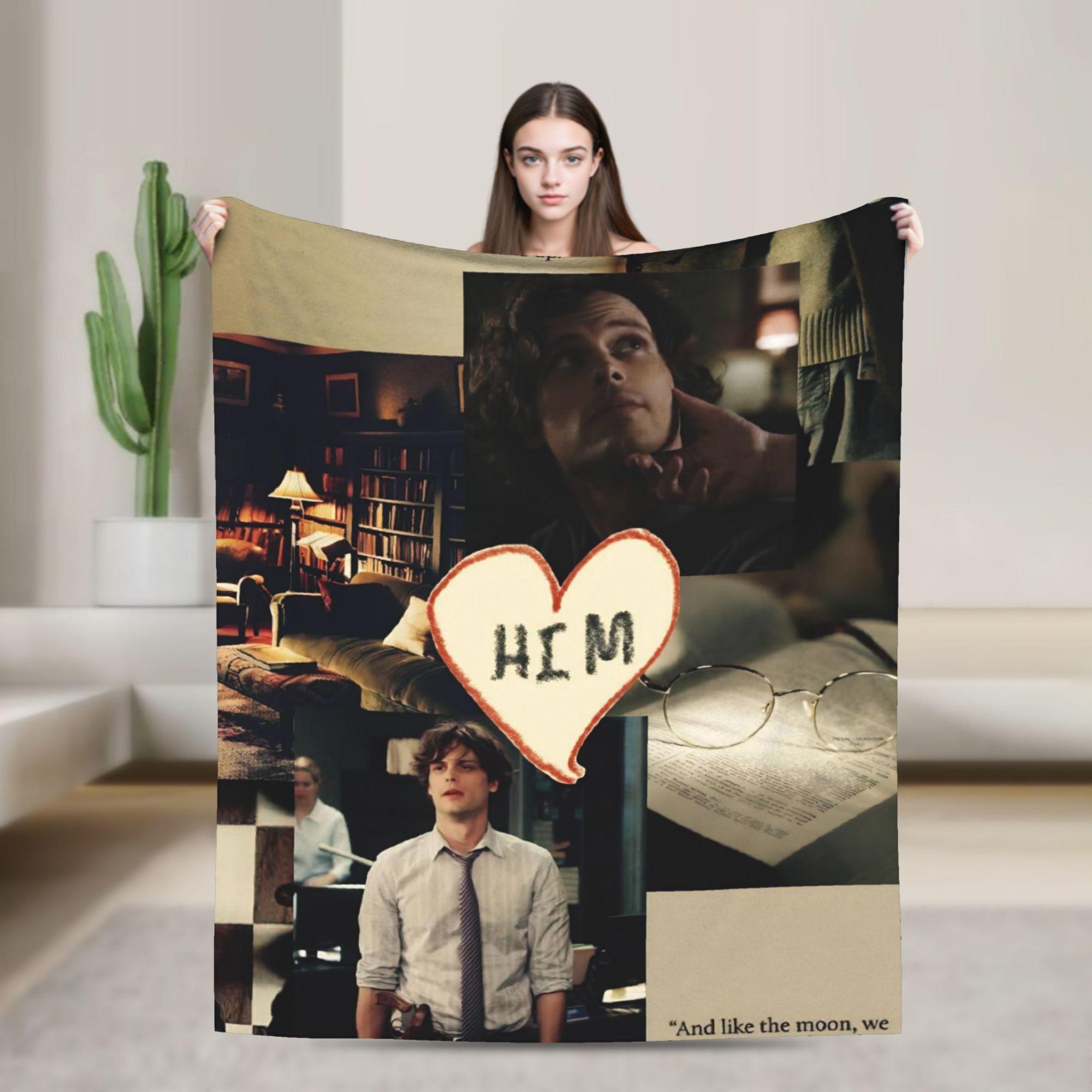 Criminal Minds Spencer Reid  Blankets Quality Warm Soft  Throw Blanket Winter Picnic Living Room Pattern Bedspread 30x40in