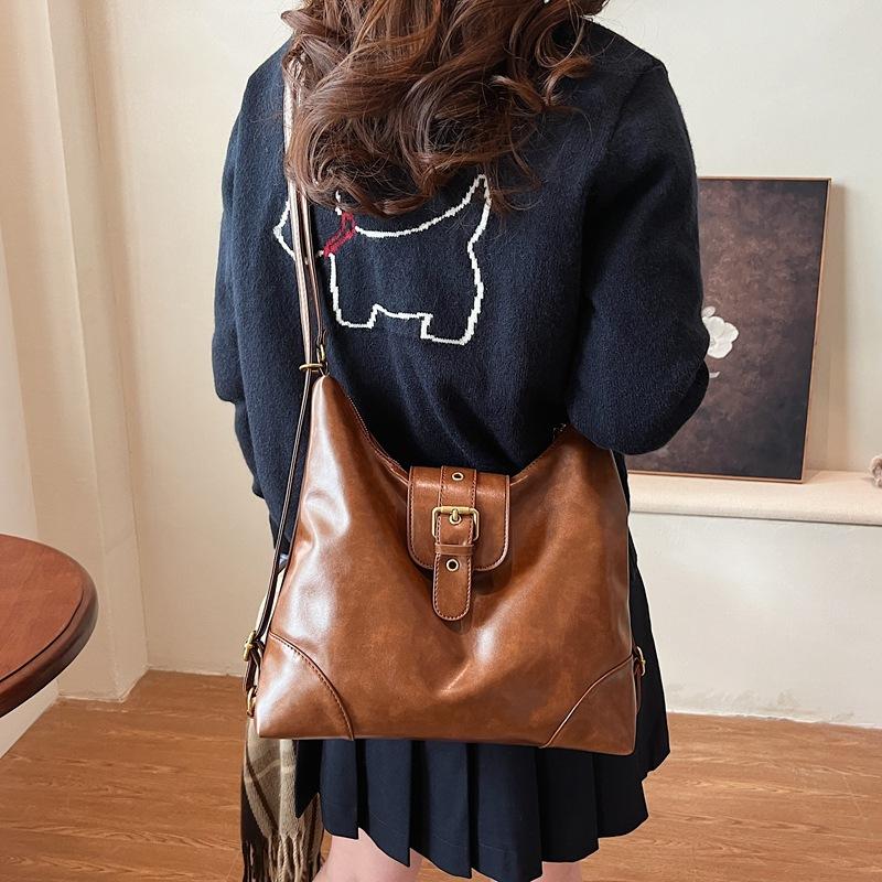 Korean Ins Bag Women 2025 Korean Version of the New Retro Premium Quality Large Capacity Feeling Spice Girl Shoulder Tote Bag