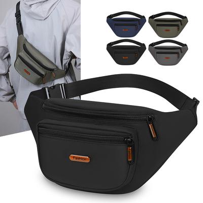 Sac Banane Imperméable pour Homme avec Sangle Réglable pour Voyage Sport Course - Sac de Taille d'Extérieur à Accès Rapide