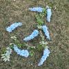 Faux Purple Wisteria Hanging Flowers For Wedding Decor And Event Arrangements Ceiling
