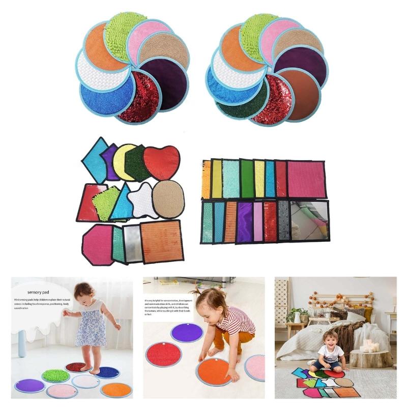 8/10/14/16pcs Autism Children Sensory Development Rug Washable Play Mat For Tactile Stimulation And Social Interaction