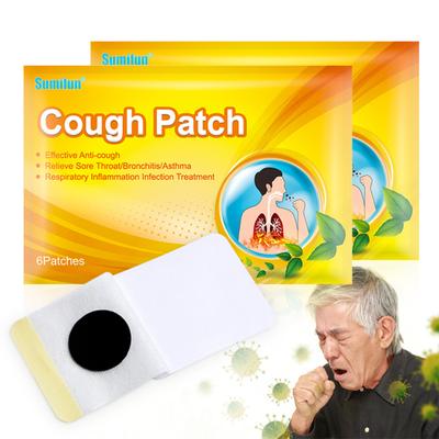 6pcs/bag Anti-cough  Patch Plaster Cough Herbs Wetness Patch To Relieve Cough Asthma