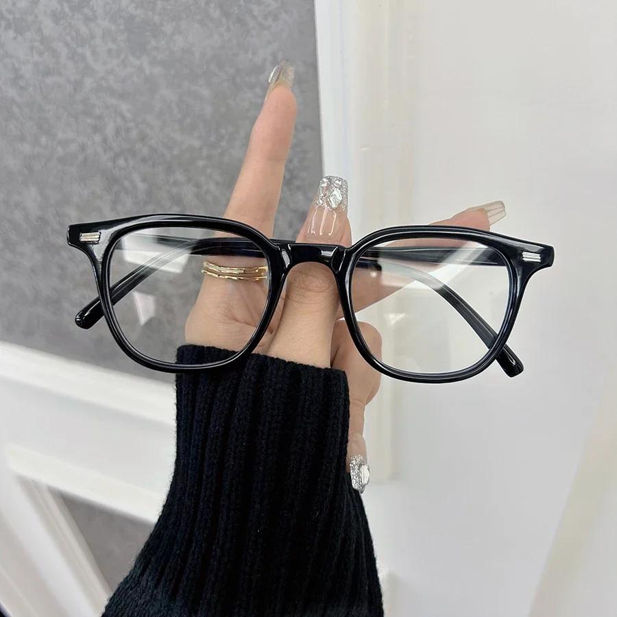 Fashion Vintage Square Clear Lens Classic Eyeglasses Frame Male Elegant Glasses Men Women Transparent Lens