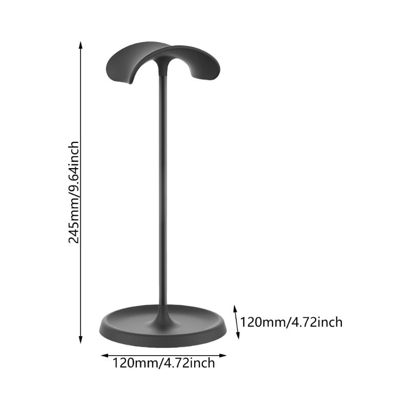 Curveds Headphone Stand NonSlip Heavy Base Gaming Headset Holder Hanger with Storage Tray for Headsets Desk Display