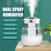 Air Humidifier 1300Ml Aroma Humidifier Double Spray Port Essential Oil Diffuser Usb Water Humidifier With Light For Home Office