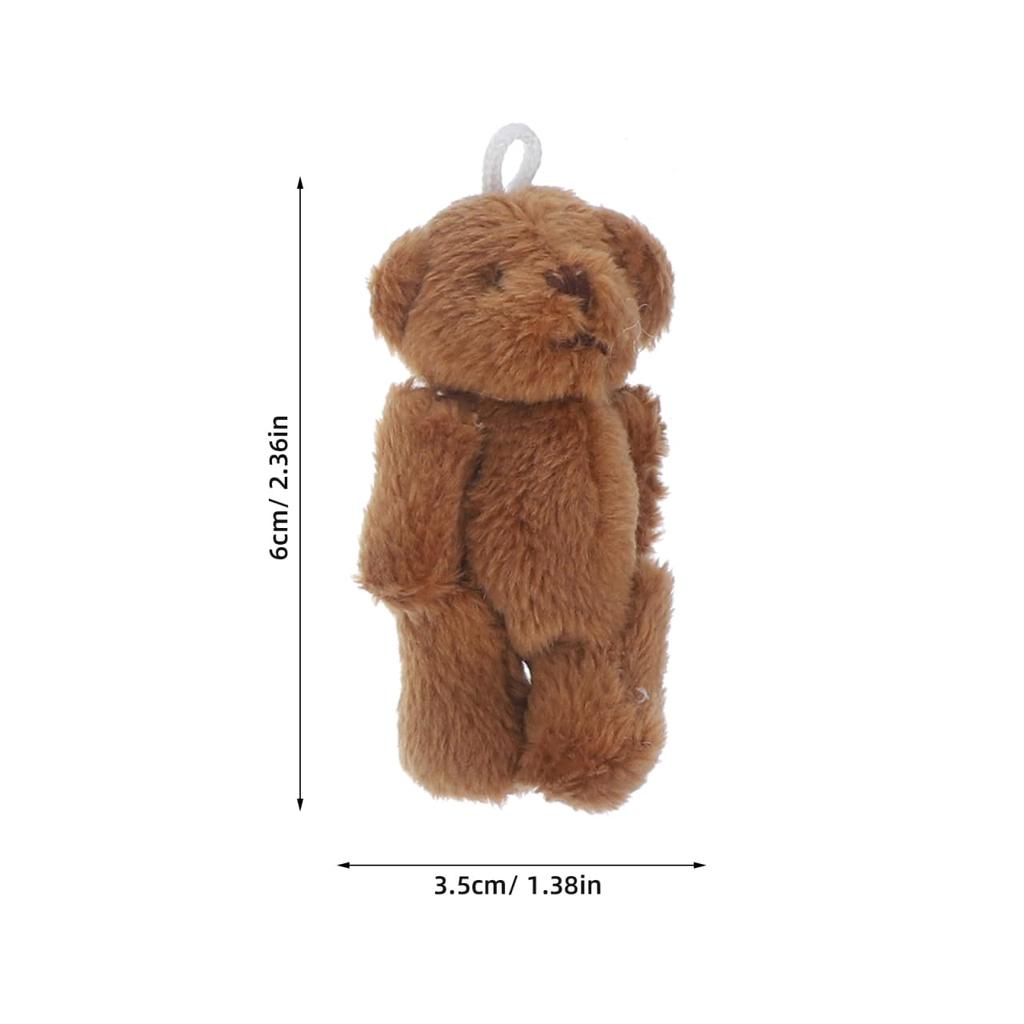 SKISUNO 40-Piece Mini Plush Bear Set - Small Plush Party Favors, Miniature Bear Figurines, Tiny Figures, Mini Bears, PP Cotton