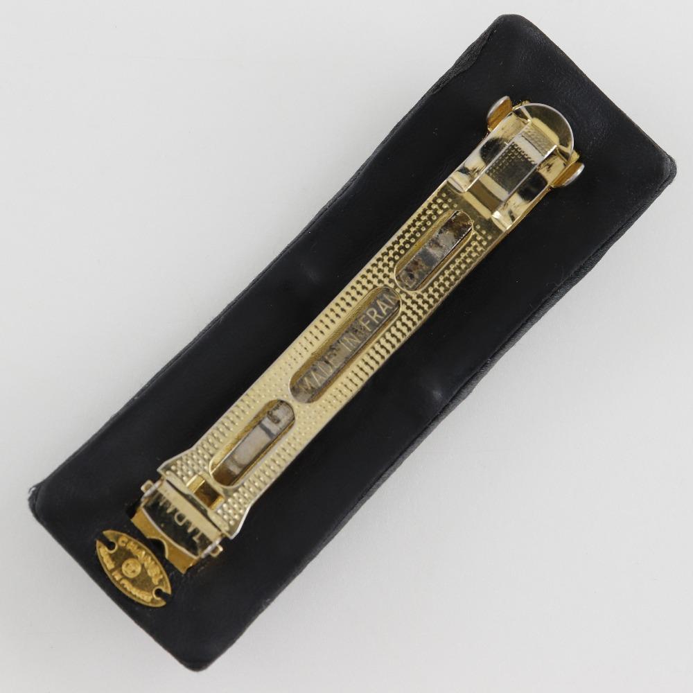 CHANEL COCO Mark Valletta black Suede/Plated Gold Women Used