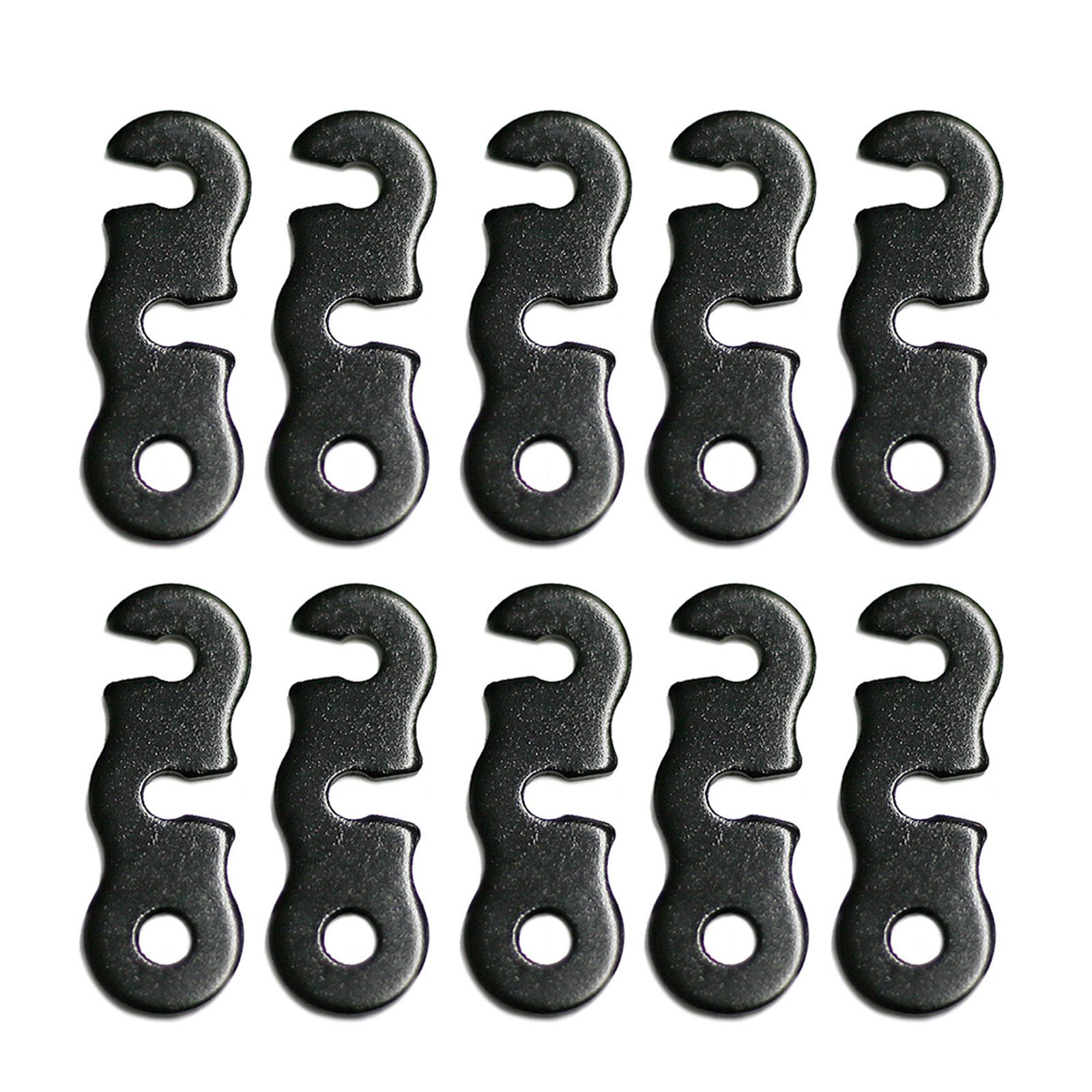 

10Pcs Outdoor Camping Tent Rope Buckles 3 Hole Rope Tensioner Guyline Cord Adjuster Tent Tensioner Tent Wind Rope Buckle чёрный