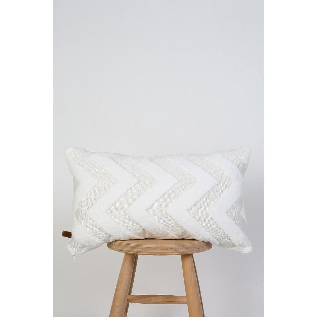 Bohemian Special Design Punch Punch Pattern Decorative Rectangular Throw Pillow Case Line Ecru