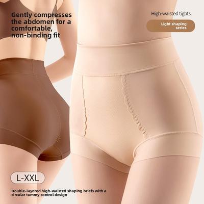 Taglia L Donna Primavera e Autunno Vita Alta Addominale Traspirante Corpo Antibatterico Cavallo Comodo Slip per Fianchi