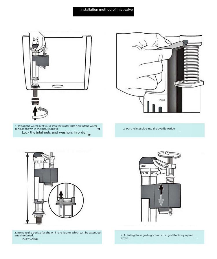 Hochwertiges Spülkasten-Kupfer-Einlassventil für Hocktoiletten