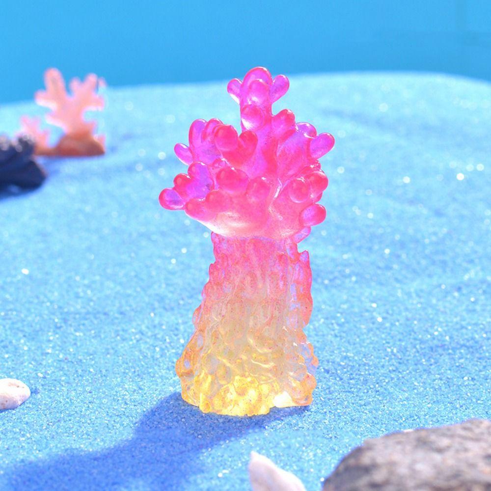 8 шт./набор симпатичных смоляных морских светящихся кораллов — фото 4