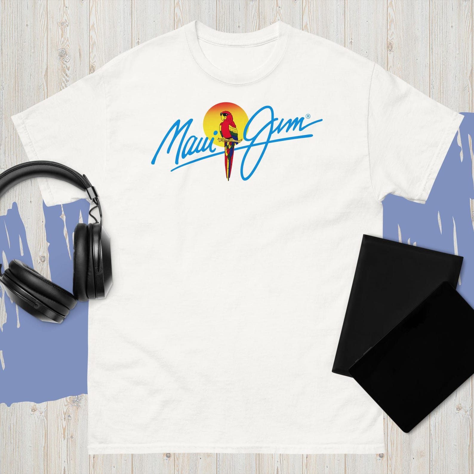 New Maui Jim Sunglasses Logo White Tee Usa Size S M L XL 2XL 3XL T-Shirt M
