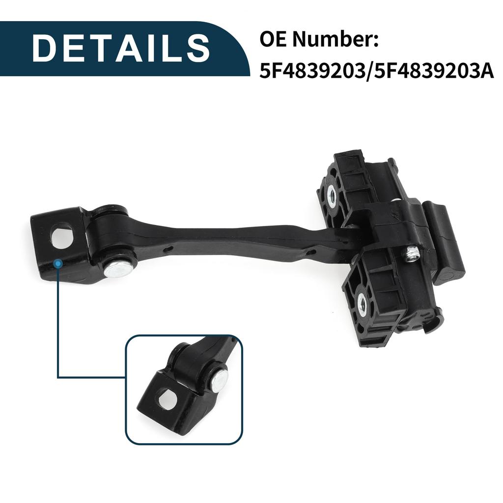 Door Check Strap Stopper Limiter Number for TUCKBOLD SEAT Leon Mk3 Rear Left and Right Door Check Bracket Stop Door Checker Arm Assembly (Part