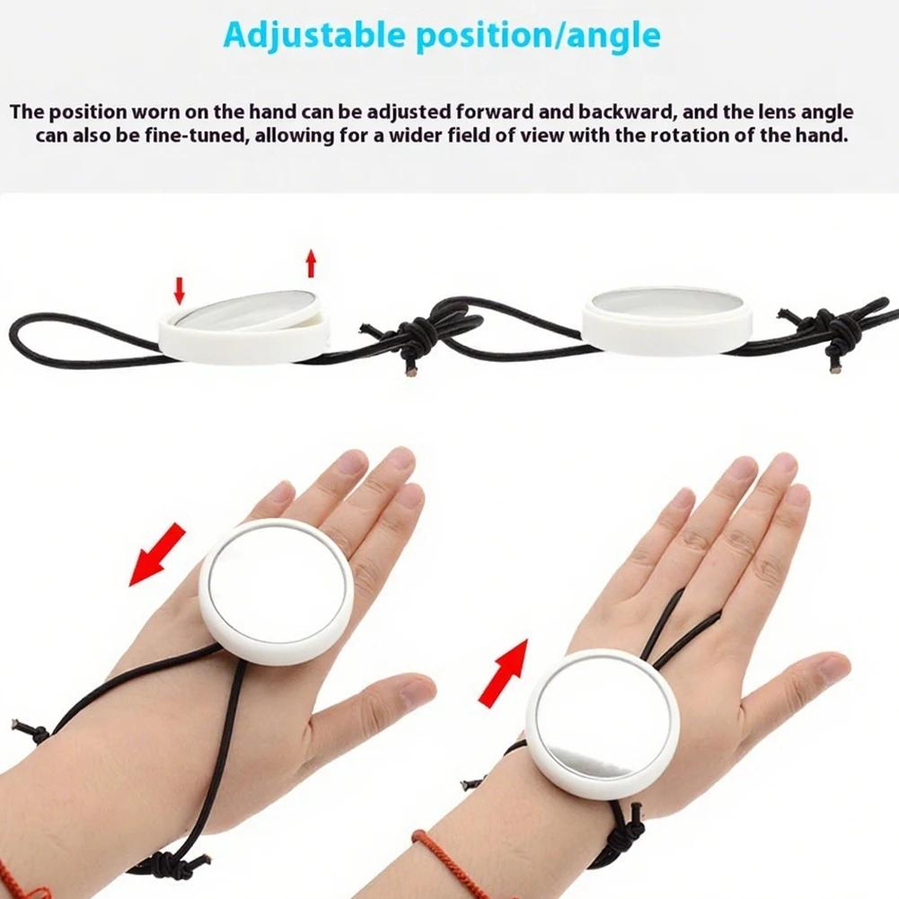 Marine Rearview Mirror with Lanyard Scuba Diving Mirror Dive Observe Mirror Round Rearview Mirror for Water Sports Safety Suppli