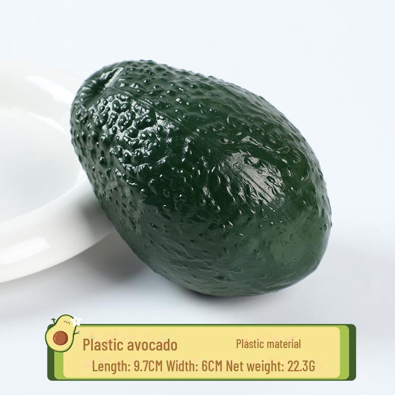 Realistic PU Avocado Half Prop for Photography