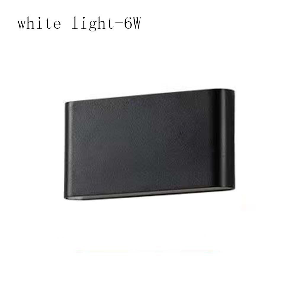 

Square Wall Lamp Night Light Reading Lamp Bedroom Decoration Bedside Lamp Restaurant Black-White-6W