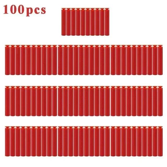 New Sucker Darts Bullets 100pcs 7.2cm Foam Bandolier Accessories For N-strike Elite Series Safe Toy Parts Kids Outdoor Toys