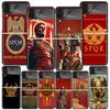 SPQR Roman Imperial Legionv Phone Case For Samsung Z Flip 7 6 5 4 3 Galaxy ZFlip7 ZFlip6 ZFlip5 ZFlip4 ZFlip3 5G Print Cover