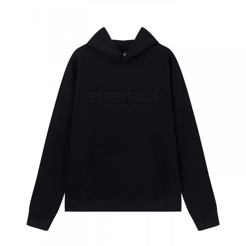 FOG ESSENTIALS Fleece Hooded Sweatshirt Loose Fit Streetwear Men