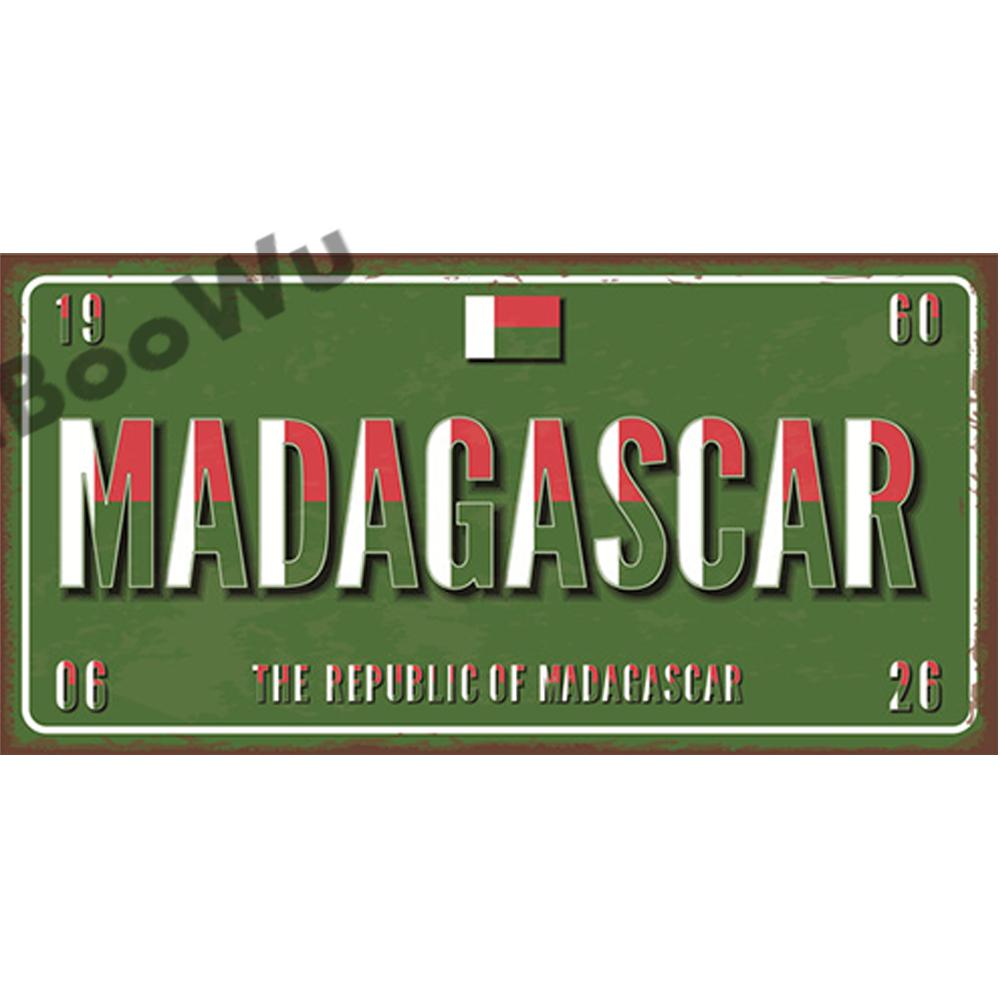 African Countries Name & Flag Plate Poster Vintage Home Decor Retro Metal Tin Signs Pub Car Garage Wall Art Decoration