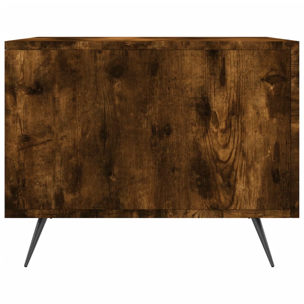  Coffee Tables, 2 Pcs, Smoked Oak, 50x50x40 Cm
