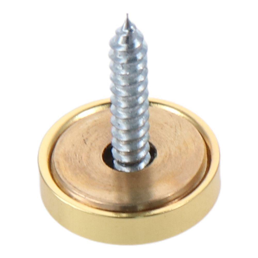 8Pcs Durable Polished Gold Mirror Screws 10mm/12mm/14mm/16mm/18mm Decorative Caps Decorative Screws
