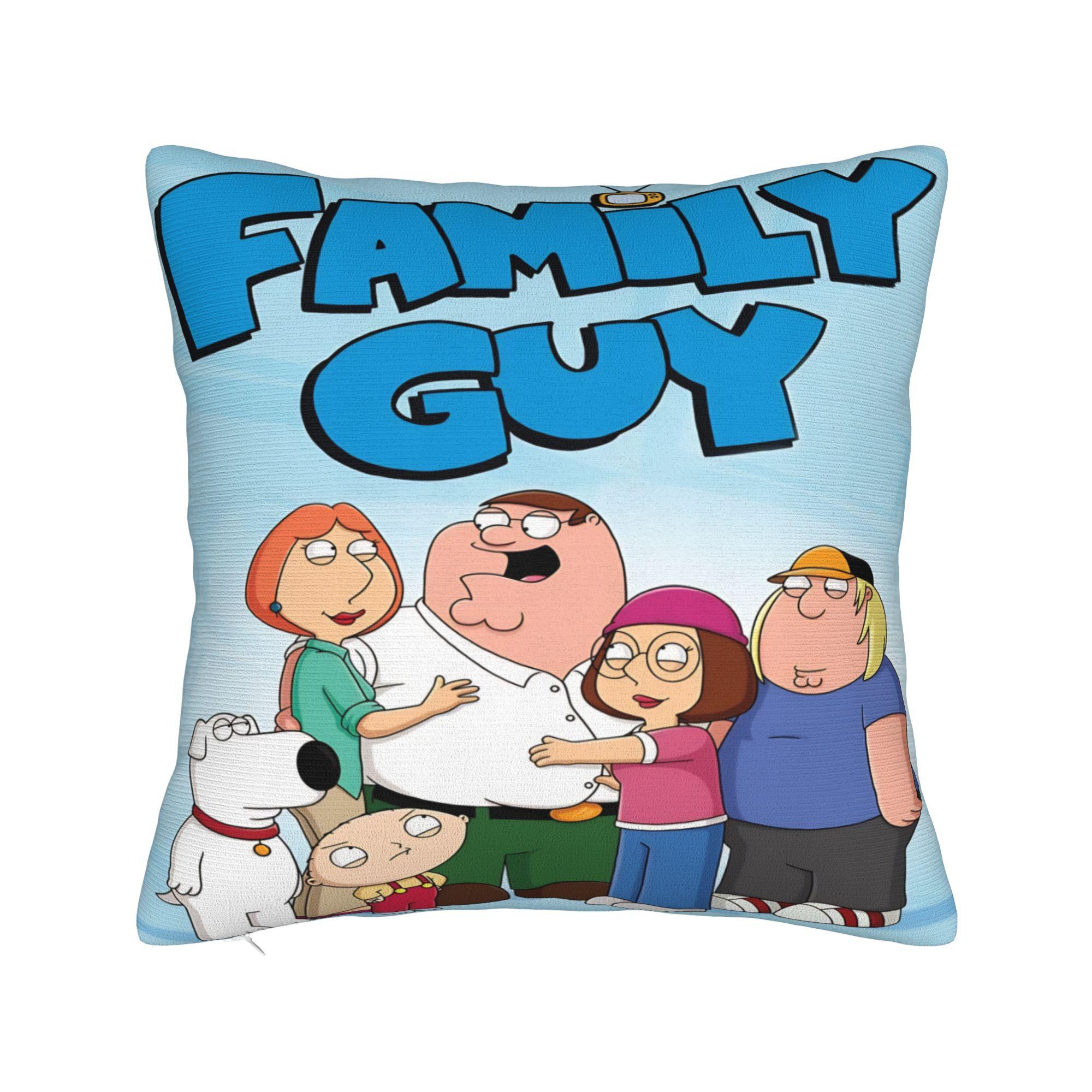 

F-Family Funny Guy Pillowcase Merch Printing Cushion Cover Decorations Pillow Case Cover Home Multi-Size 12x12Inch