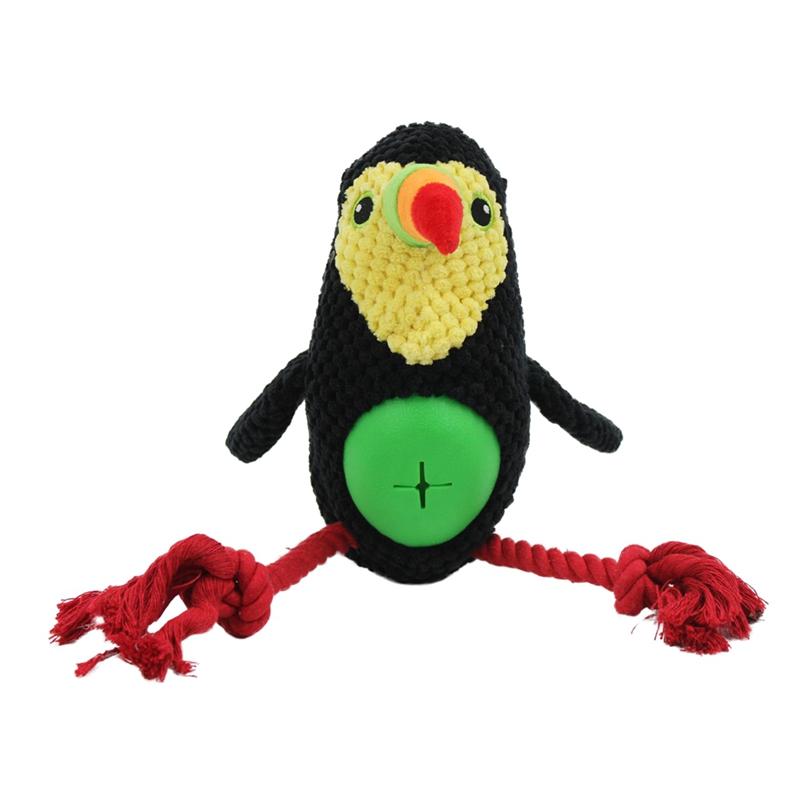 Pluszowa Lalka Psa Zabawka do Redukcji Stresu Treningowa Interaktywna Lalka do Gryzienia Zębów