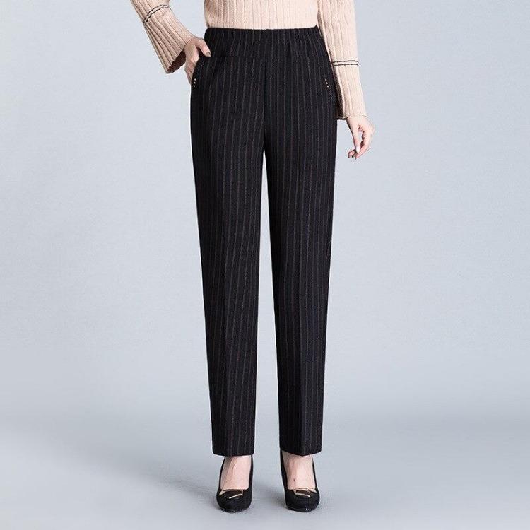 Women Casual Oversize High Waist Loose Long Trousers Stretch New Spring Autumn Pants Female