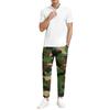 Herren Casual Camouflage Lange Hose, Elastischer Bund mit Kordelzug, Leicht und Slim Fit, Mit Taschen, Bequem und Atmungsaktiv