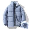 Paare Winter Casual Stehkragen Slim Fit Dick Warm Doppelseitige Baumwolljacke