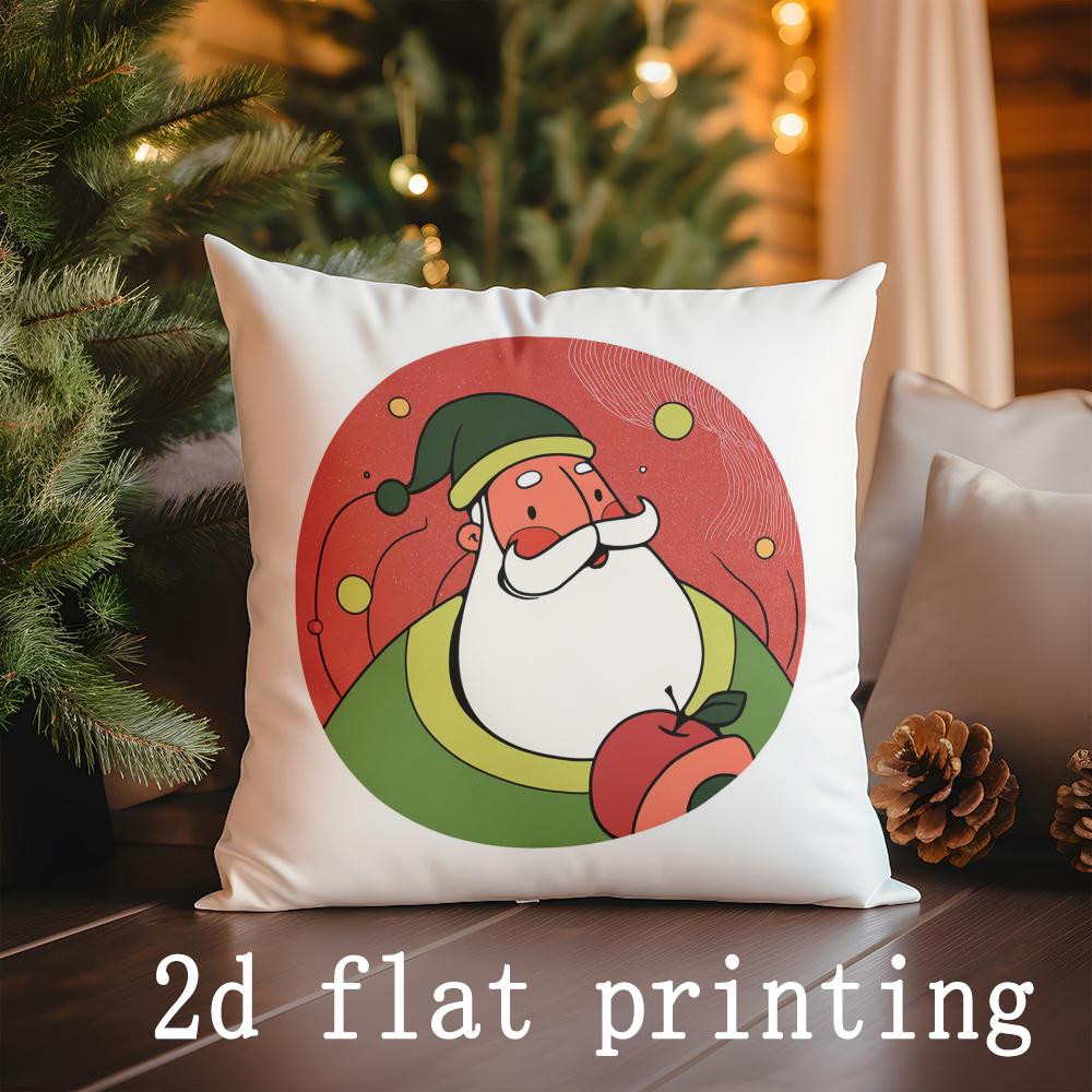 Home Decor Christmas-themed Patterns Pillow Covers for Home Pattern Cushion Cover Suitable for Sofa Bedroom Car Pillow Cover