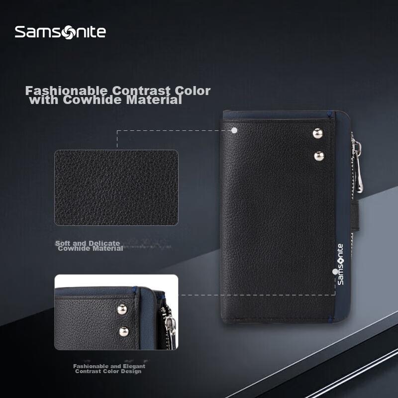 Samsonite Daudzfunkcionāla atslēgu maciņš, Ādas monētu