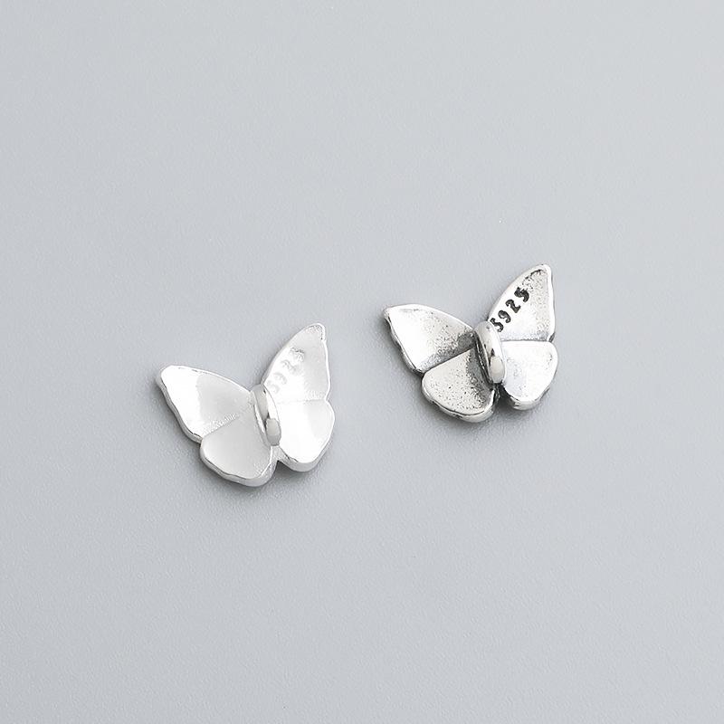 S925 Sterling Silver Butterfly Spacer Beads for DIY Necklace and Bracelet Crafting