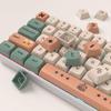Set de Keycaps PBT cu 136 de taste, profil XDA, imprimare prin sublimare, keycaps personalizate drăguțe, layout US, compatibil cu switch-uri MX pentru tastaturi mecanice, Keycaps,