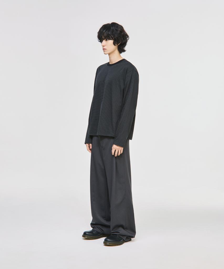 SIGNATURE Crop Long Sleeve T-Shirt [Striped]