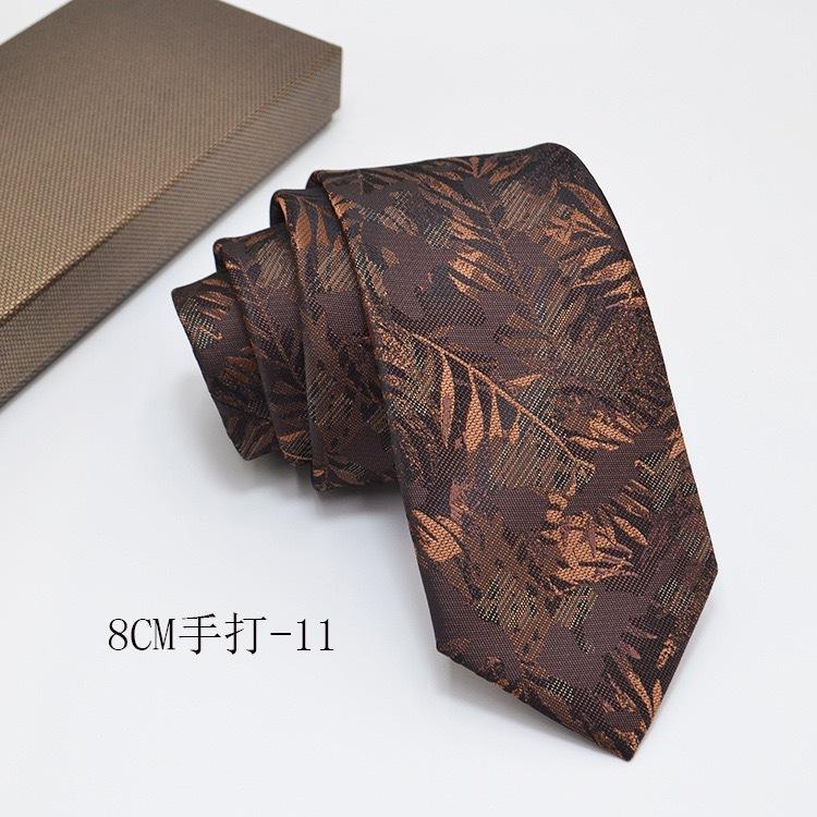 Formal Shirt Business Tie Wedding Banquet Men's Polyester Hand-tied Long Tie