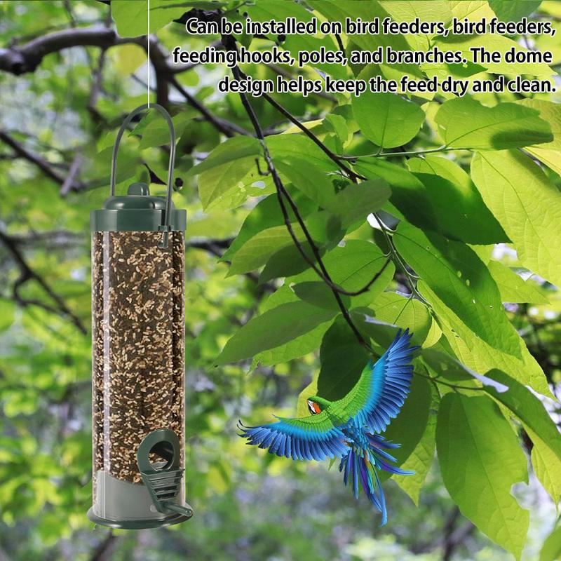 Hängendes Vogelfütterungswerkzeug, Gartenkoppel, Vogelfutterspender, Heimtierbedarf, Außendekoration, Wildvogelfutterspender, PVC-Rohr-Futterspender