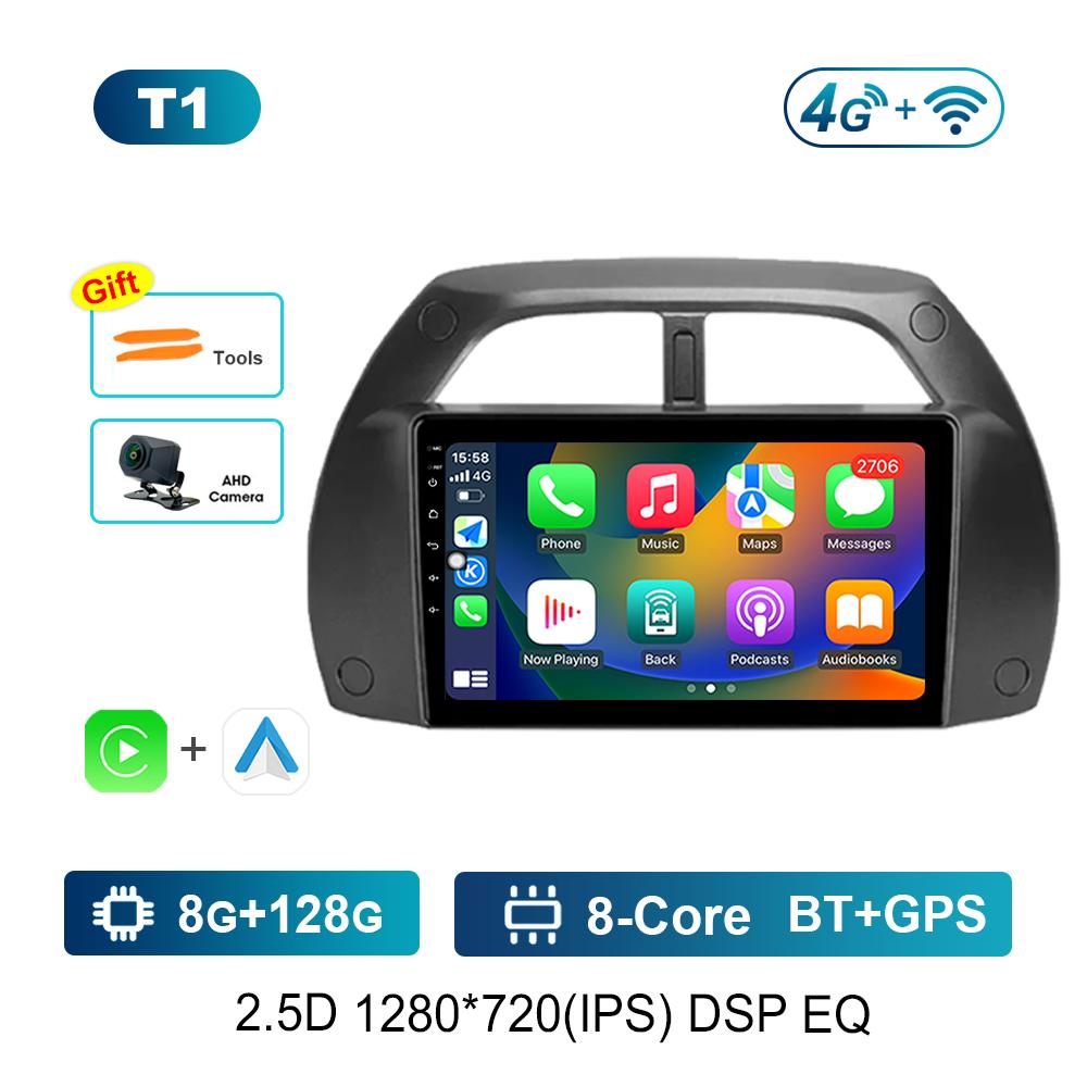 Android OS 9'' for Toyota RAV4 2 CA20 CA20W XA20 2000 - 2003 BT GPS Navi WiFi Car Audio Multimedia Player DSP Stereo IPS Screen
