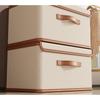 Large Capacity Oxford Fabric Storage Box with Flip Top Lid Clothes Organizer Foldable and Portable for Wardrobe